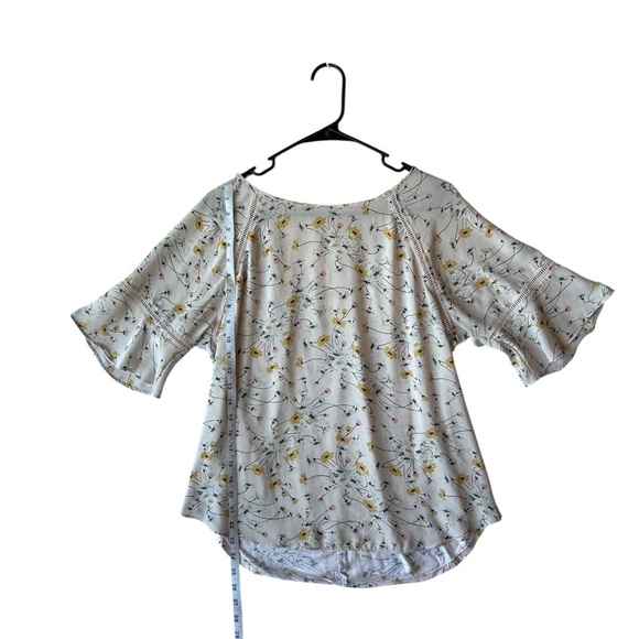 LOFT Floral Blouse with Yellow and Black Details - Picture 2 of 6